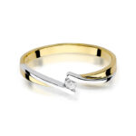 Pierścionek złoty z diamentem BD-W137 - obrazek 2