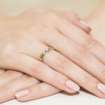 Pierścionek złoty z diamentema BD-W208 - obrazek 4