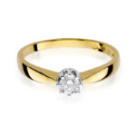 A Pierścionek złoty z diamentem BD-W173 - obrazek 2