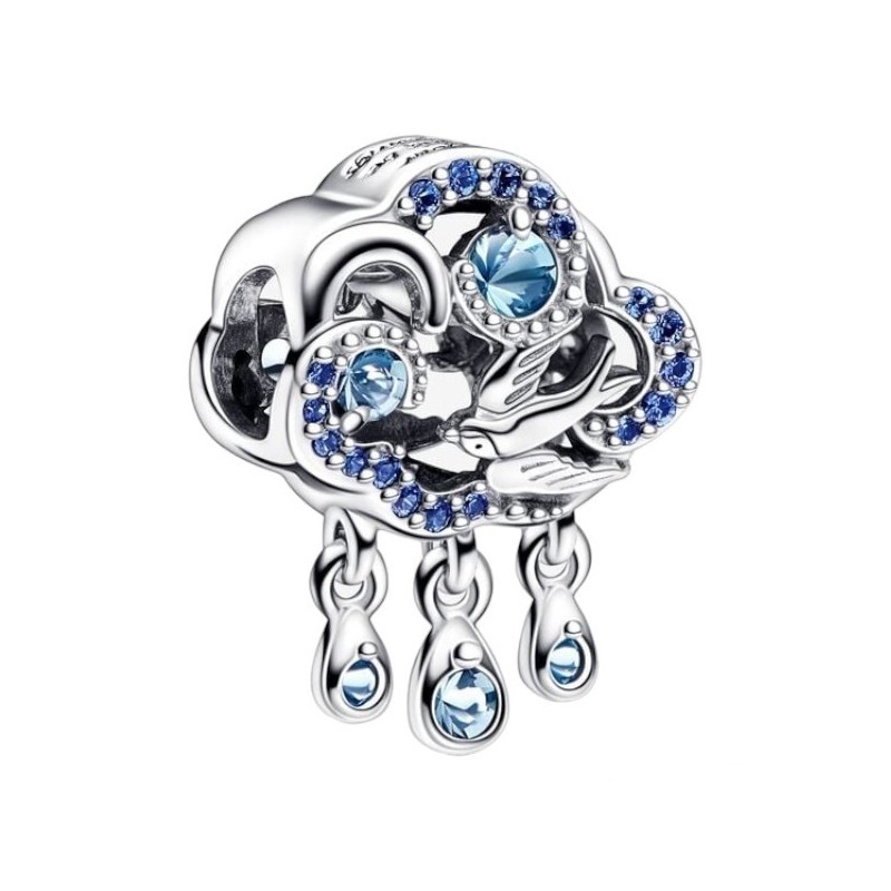 charms-zawieszka-srebrna-ag-925-chmurka-i-jaskolka-im1340224ch Zawieszka do bransoletki Charms chmurka - obrazek 1