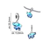 Zawieszka do bransoletki charms słonik - obrazek 2