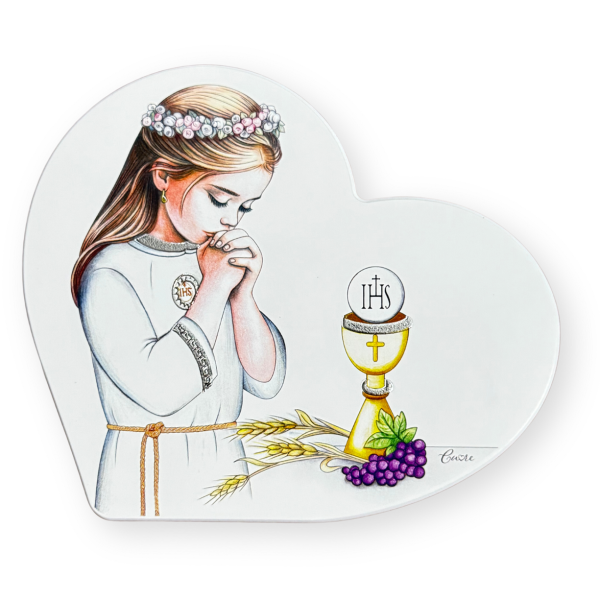 cu110-a_2 Obrazek w sercu Pamiątka I Komunii Świętej - obrazek 1