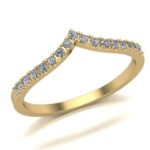 Pierścionek złoty ring z diamentami laboratoryjnymi RR11