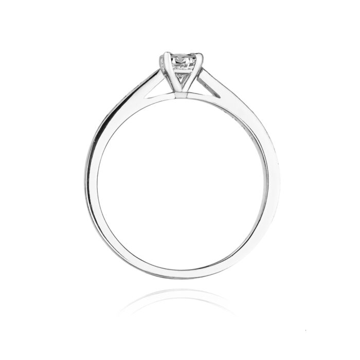 Pierścionek złoty z diamentami BD-W52B - obrazek 3