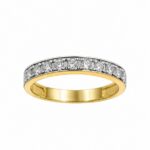 Pierścionek zaręczynowy z diamentem laboratoryjnym - złoto pr. 585, 0,50 ct - zdjęcie 2
