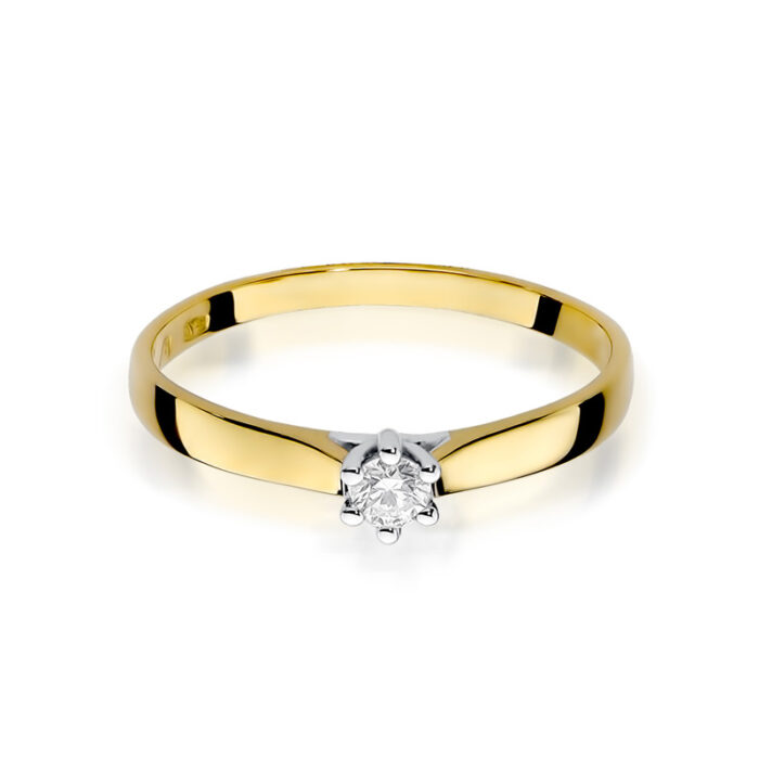 A Pierścionek złoty z diamentem BD-W222 - obrazek 2