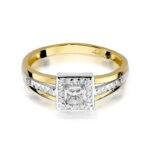 Pierścionek złoty z diamentem BD-W271 - obrazek 2