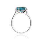 Pierścionek złoto z topazem i diamentami BD-W148B - obrazek 3