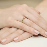 Pierścionek złoty z diamentami BD-W340 - obrazek 4