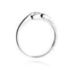 Pierścionek złoty z diamentem BD-W278B - obrazek 3