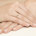 Pierścionek złoty z diamentem BD-W311 - obrazek 4