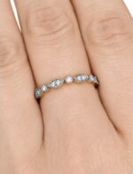 Pierścionek złoty ring z diamentami laboratoryjnymi RR6 - obrazek 4