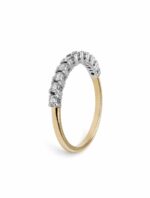 Pierścionek złoty ring z diamentami laboratoryjnymi RR3 - obrazek 2