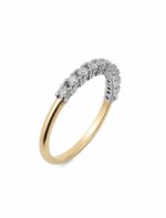 Pierścionek złoty ring z diamentami laboratoryjnymi RR3 - obrazek 3