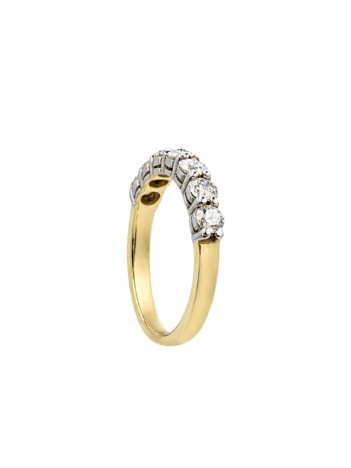 Pierścionek złoty ring z diamentami laboratoryjnymi RR4 - obrazek 3