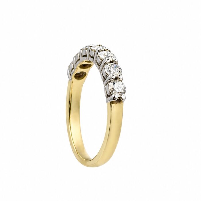 Pierścionek złoty ring z diamentami laboratoryjnymi RR4 - obrazek 3