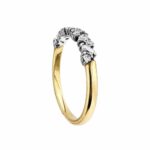 Pierścionek złoty ring z diamentami laboratoryjnymi RR8 - obrazek 3