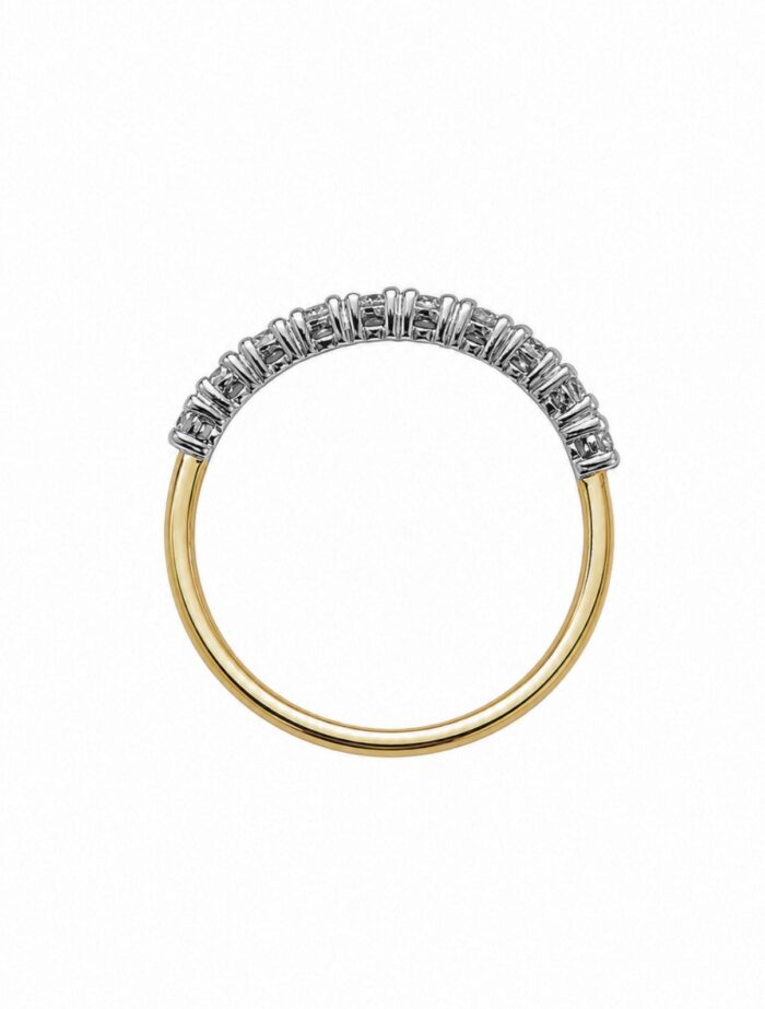 Pierścionek złoty ring z diamentami laboratoryjnymi RR3 - obrazek 4