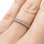 Pierścionek złoty ring z diamentami laboratoryjnymi RR5 - obrazek 4