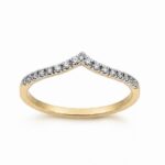 Pierścionek złoty ring z diamentami laboratoryjnymi RR11