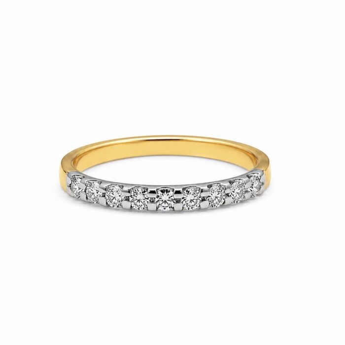 Pierścionek złoty ring z diamentami laboratoryjnymi RR9 - obrazek 2