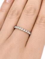 Pierścionek złoty ring z diamentami laboratoryjnymi RR3 - obrazek 5