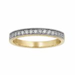 Pierścionek złoty ring z diamentami laboratoryjnymi RR5