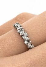 Pierścionek złoty ring z diamentami laboratoryjnymi RR8 - obrazek 4