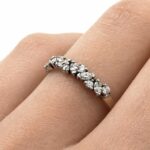Pierścionek złoty ring z diamentami laboratoryjnymi RR8 - obrazek 4