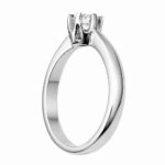 Pierścionek z platyny z diamentem 0,21ct - obrazek 2