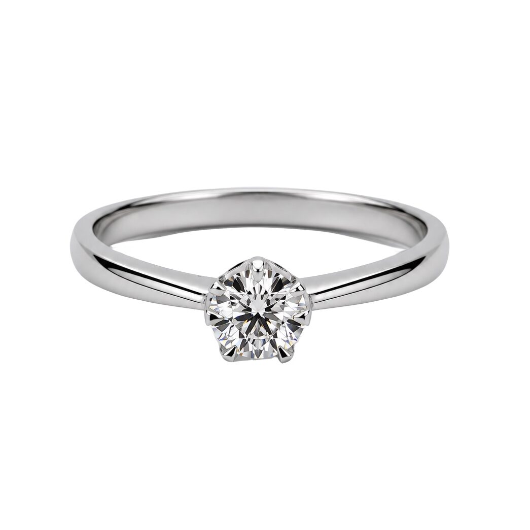 platyna p950. 3,6g. diam.nat. 0,21ct. VS-H r.10 cena 4790 (2) Pierścionek z platyny z diamentem 0,21ct - obrazek 1