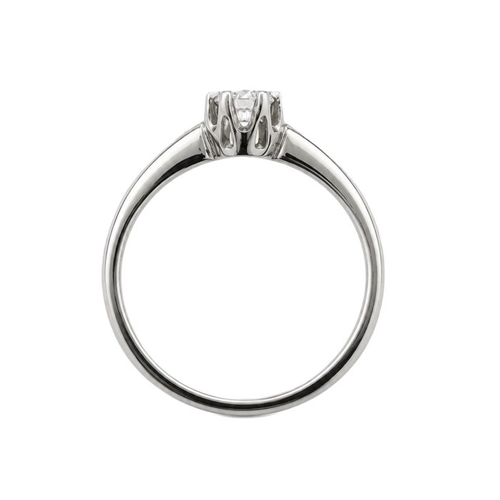 Pierścionek z platyny z diamentem 0,21ct - obrazek 3
