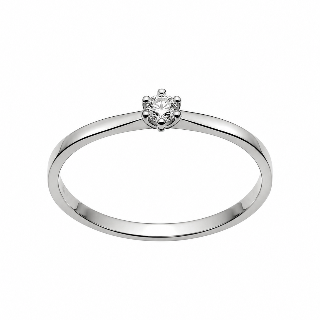 platyna pr950. diament. 0,10ct. Si-H r.15 cena2250 (1) Pierścionek z platyny z diamentem 0,10ct - obrazek 1