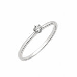 Pierścionek z platyny z diamentem 0,10ct - obrazek 2